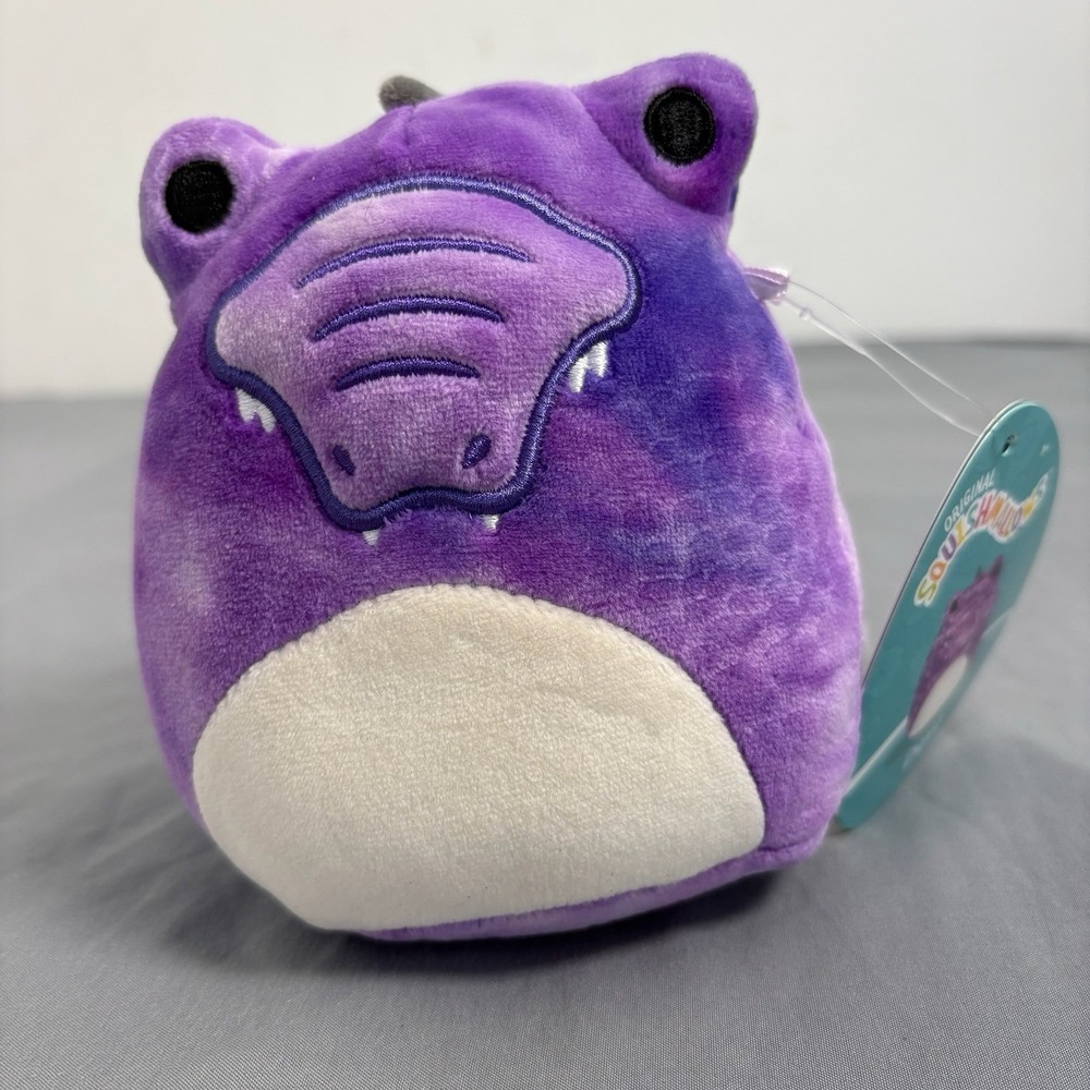 New 5 " Inch Dove the Purple Tye Dye Crocodile Squishmallow Plush Toy